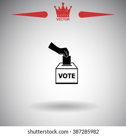 Vote ballot icon.