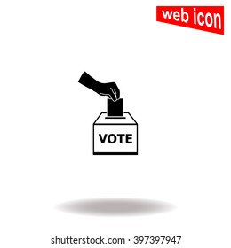 Vote ballot icon.