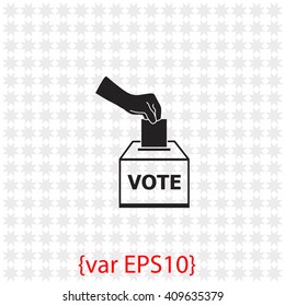 Vote ballot icon.