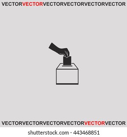 Vote ballot icon.