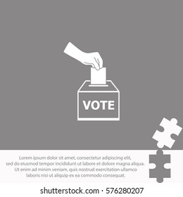 Vote ballot  icon Vector design.