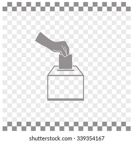 Vote ballot vector icon