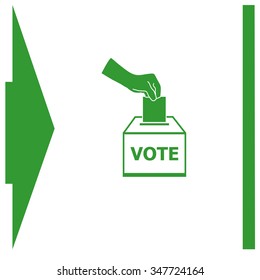 Vote ballot vector icon