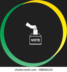Vote ballot vector  icon
