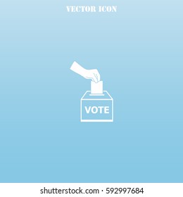 Vote ballot vector  icon.