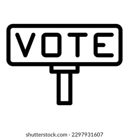 Wählen Sie Banner-Symbol-Umrandungsvektor. Digitale Umfrage. Wahl der Wahl