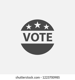 Vote banner vector icon