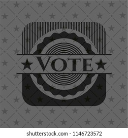 Vote black emblem