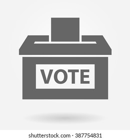 Vote Box Or Ballot Box Icon