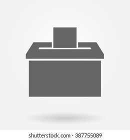 Vote Box Or Ballot Box Icon