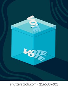 vote box democracy vector style