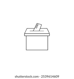 Icono de casilla de votación, icono de votación