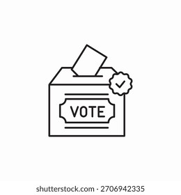 Vector de signo de icono de casilla de votación