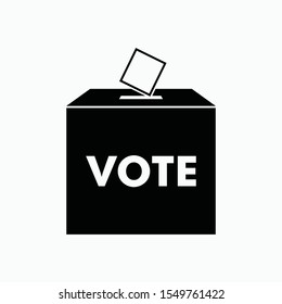 vote box icon vector sign symbol isolated