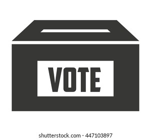 vote box isolated icon design, vector illustration  graphic 