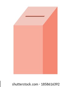 Stimmkasten für Lachsfarben, Vektorgrafik-Design