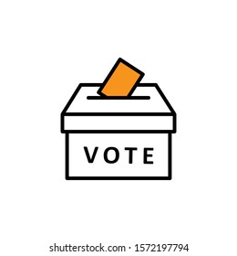 Vote Box. Vector Illustration Can Be Used For Topics Voting, Referendum, Democracy, Polling