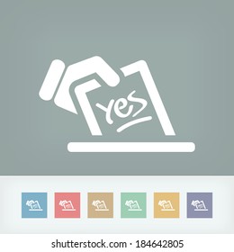 Vote concept icon