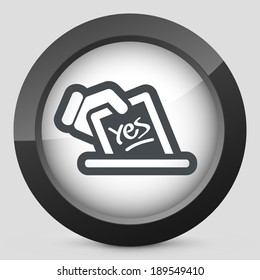 Vote concept icon
