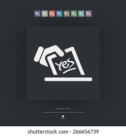 Vote concept icon