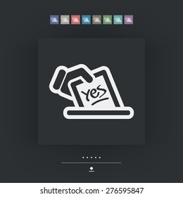 Vote concept icon