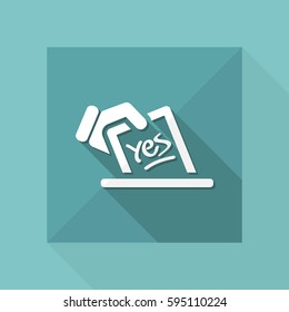 Vote concept icon