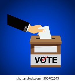 Vote Concept. Vector Illustration.