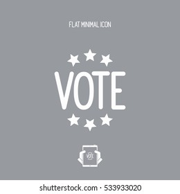 Vote concept - Vector web icon