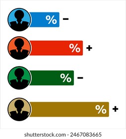 Vote Counting Concept Icon, Computing Compiling Vote Ballot Data, Election Poll Result, Polling, Percentage, Winner, Candidates Position Referendum, Statistics, Vector Art Illustration