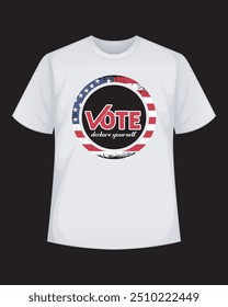 Vote declare yourself Typography T-Shirt