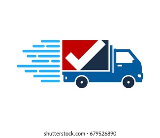 Vote Delivery Icon Logo Design Element