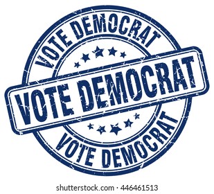 Vote Democrat. Stamp