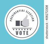 vote design over white background, vector illustration
