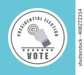 vote design over white background, vector illustration
