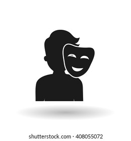 vote design over white background, vector illustration