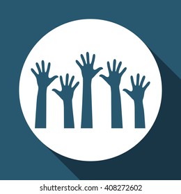 vote design over white background, vector illustration