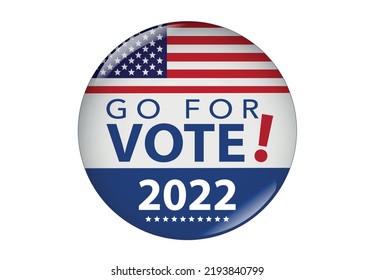 Vote Election 2022 USA Button