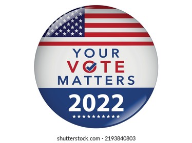 Vote Election 2022 Usa Button Stock Vector (Royalty Free) 2193840803 ...