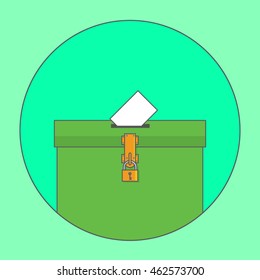 Vote Election Box Vector Illustration