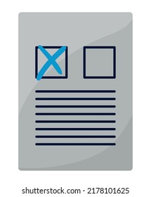 vote election document paper icon