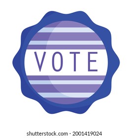 vote election emblem isolated style