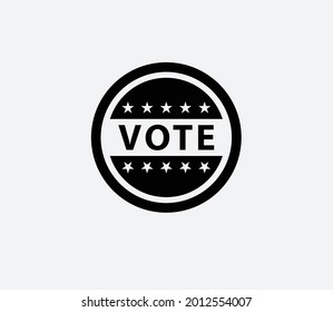 Wahlsymbol, Vektorlogo-Design-Vorlage