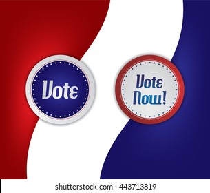 vote election label sticker