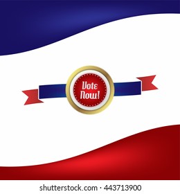 vote election label sticker