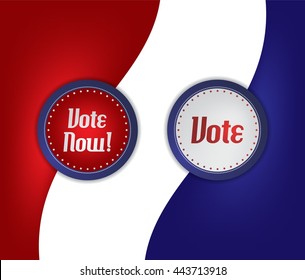 vote election label sticker
