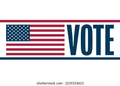 Vote. Elections concept. Template for background, banner, poster with text inscription. Vector EPS10 illustration