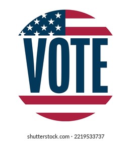 Vote. Elections concept. Template for background, banner, poster with text inscription. Vector EPS10 illustration