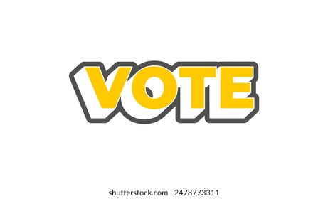 Vote. Every voice matters. Every Vote Matters. Go Vote . Vote For Right .Vector design  for voting 2024. Election voting Design.