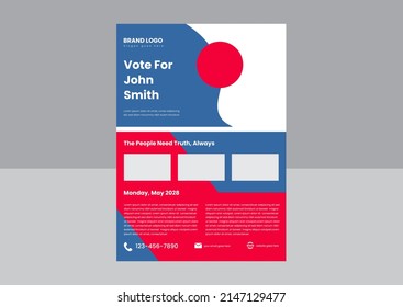 vote flyer poster design template. vote for a better future poster leaflet design template. vote event flyer design vector illustration.