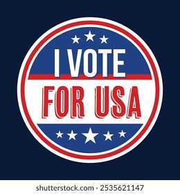 I vote for good, USA vote icon batch design, Stamp sticker designs 